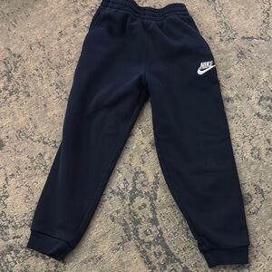 Nike Blue Sweatpants Relaxed Fit Elastic Waistband